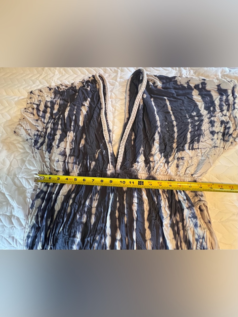 Raviya Tie-Dye V-Neck Women’s Beach Cover Up Dress - Picture 9 of 10